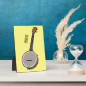 Cartoon Banjo Fotoplatte (Seite)