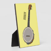 Cartoon Banjo Fotoplatte (Seite)
