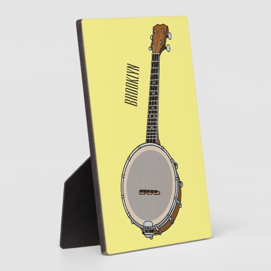 Cartoon Banjo Fotoplatte (Seite)