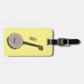 Cartoon Banjo Gepäckanhänger (Vorderseite horizontal)