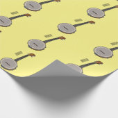 Cartoon Banjo Geschenkpapier (Ecke)