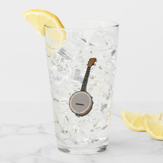 Cartoon Banjo Glas (Vorderseite Ice)