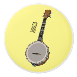 Cartoon Banjo Keramikknauf