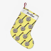 Cartoon Banjo Kleiner Weihnachtsstrumpf (Vorderansicht (hängend))