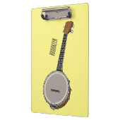 Cartoon Banjo Klemmbrett (Links)