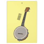 Cartoon Banjo Klemmbrett (Rückseite)