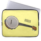 Cartoon Banjo Laptopschutzhülle (Vorderseite)