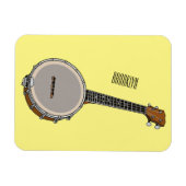 Cartoon Banjo Magnet (Horizontal)