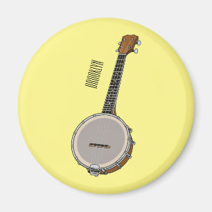 Cartoon Banjo Magnet