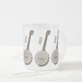 Cartoon Banjo Mattglastasse (VorderseiteRechts)