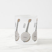 Cartoon Banjo Mattglastasse (Mittel)