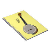 Cartoon Banjo Notizblock (Rechte Seite)