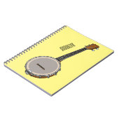 Cartoon Banjo Notizblock (Linke Seite)