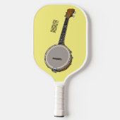 Cartoon Banjo Pickleball Schläger (Rückseite)