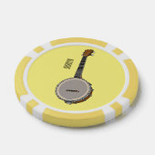Cartoon Banjo Pokerchips (Einzeln)