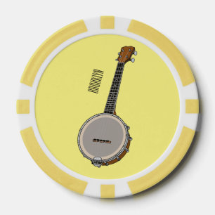 Cartoon Banjo Pokerchips