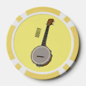 Cartoon Banjo Pokerchips (Rückseite)