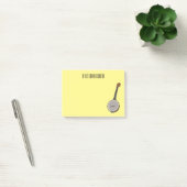 Cartoon Banjo Post-it Klebezettel (Büro)