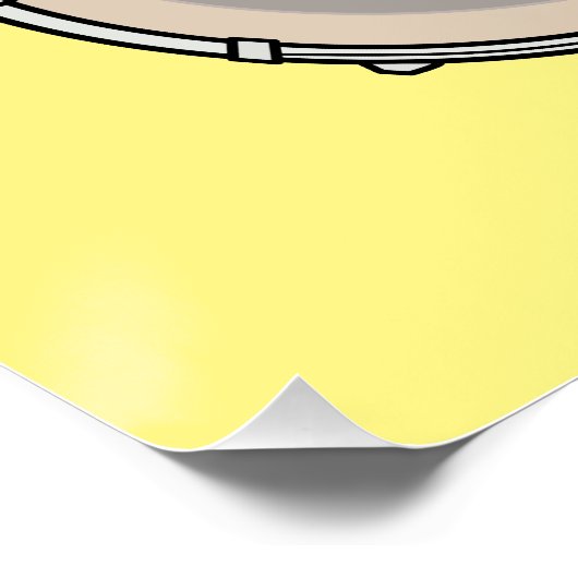 Cartoon Banjo Poster (Ecke)