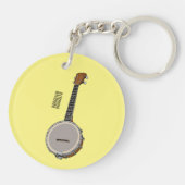 Cartoon Banjo Schlüsselanhänger (Rückseite)