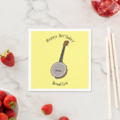 Cartoon Banjo Serviette (Beispiel)