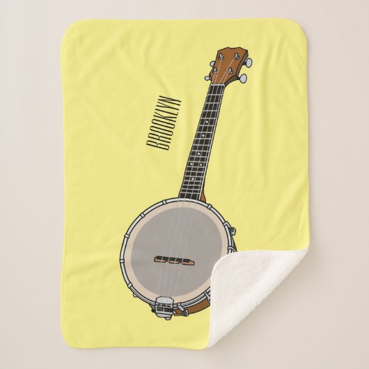 Cartoon Banjo Sherpadecke (Vorderseite)