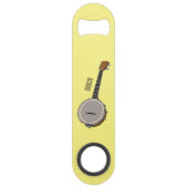 Cartoon Banjo Speed Flaschenöffner (Rückseite)