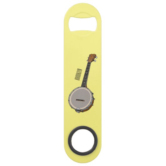 Cartoon Banjo Speed Flaschenöffner (Vorderseite)
