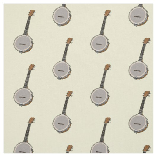 Cartoon Banjo Stoff (Muster)