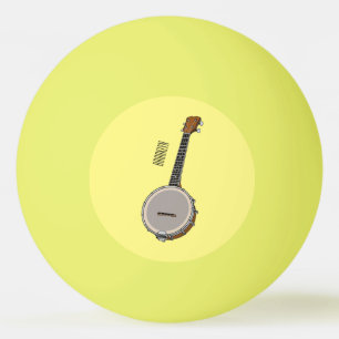 Cartoon Banjo Tischtennisball