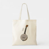 Cartoon Banjo Tragetasche (Rückseite)