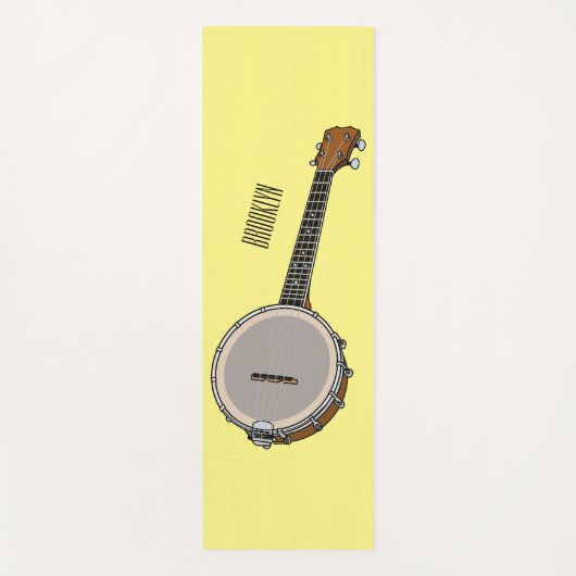 Cartoon Banjo Yogamatte (Vorderseite)