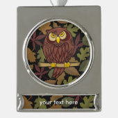 Cartoon Banner-Ornament Silber (Vorderseite)