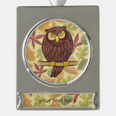 Cartoon Banner-Ornament Silber (Vorderseite)