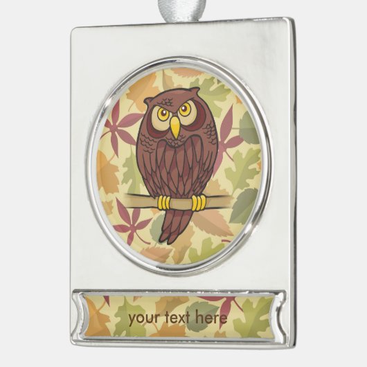 Cartoon Banner-Ornament Silber (Links)