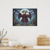 Cartoon Baphomet Poster (Küche)