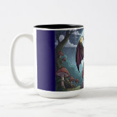 Cartoon Baphomet Zweifarbige Tasse (Links)