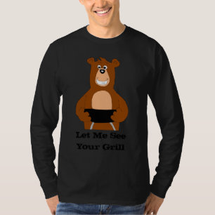 Cartoon-Bär mit GRILLEN Grill T-Shirt