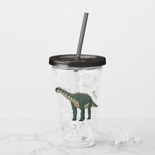 Cartoon Barapasaurus Acryltrinkbecher (Rückseite Ice)