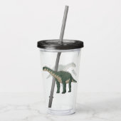 Cartoon Barapasaurus Acryltrinkbecher (Rückseite)