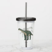 Cartoon Barapasaurus Acryltrinkbecher (Vorderseite)