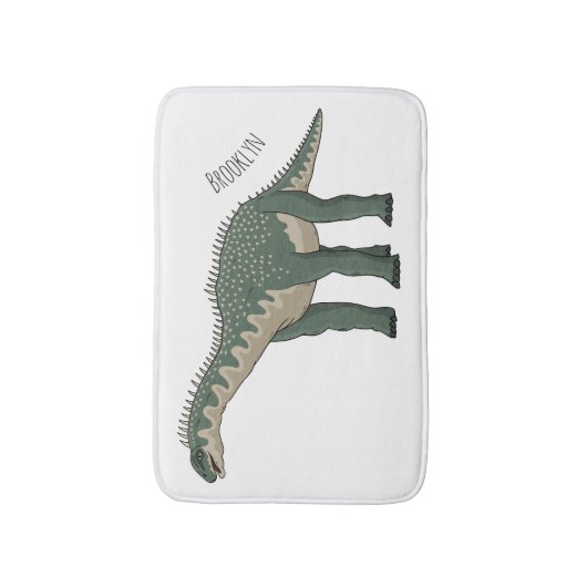 Cartoon Barapasaurus Badematte (Vorderseite Vertikal)