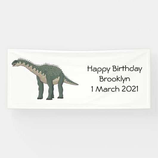 Cartoon Barapasaurus Banner (Horizontal)