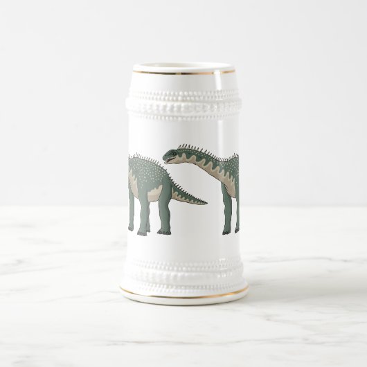 Cartoon Barapasaurus Bierglas (Mittel)