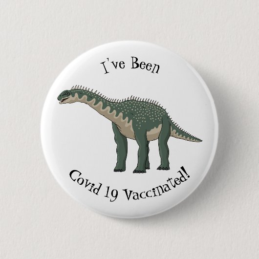 Cartoon Barapasaurus Button (Vorderseite)