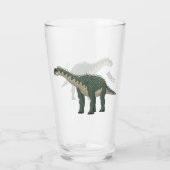 Cartoon Barapasaurus Glas (Vorderseite)