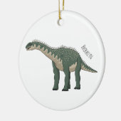 Cartoon Barapasaurus Keramik Ornament (Links)
