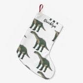 Cartoon Barapasaurus Kleiner Weihnachtsstrumpf (Vorderansicht (hängend))