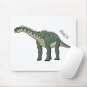 Cartoon Barapasaurus Mousepad (Mit Mouse)