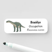 Cartoon Barapasaurus Namensschild (Beispiel)